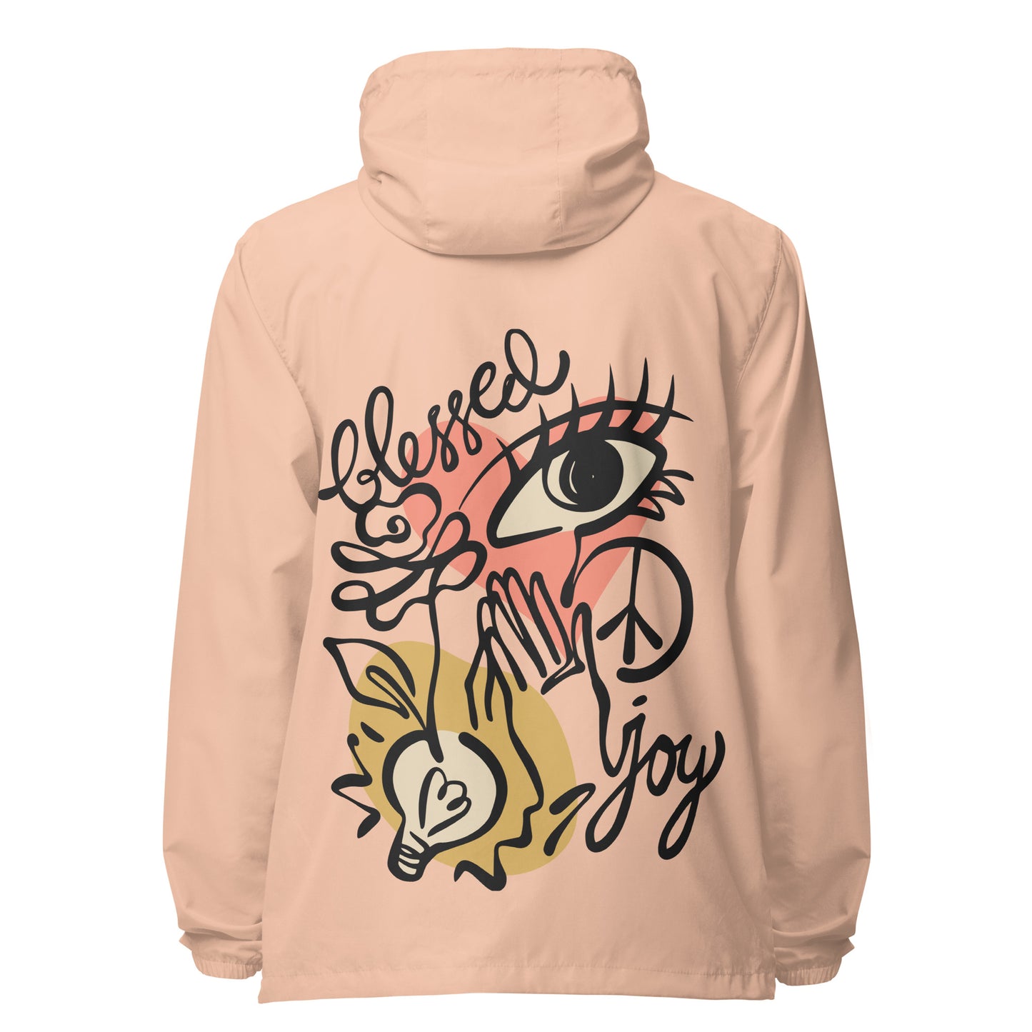 Inspire Me | Blessed Joy | Unisex Lightweight Zip Up Windbreaker