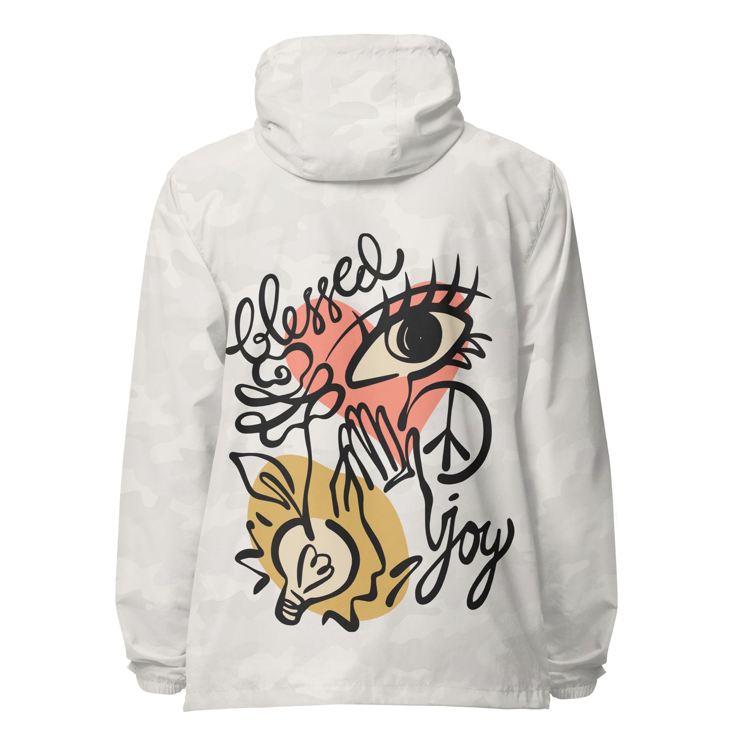 Inspire Me | Blessed Joy | Unisex Lightweight Zip Up Windbreaker
