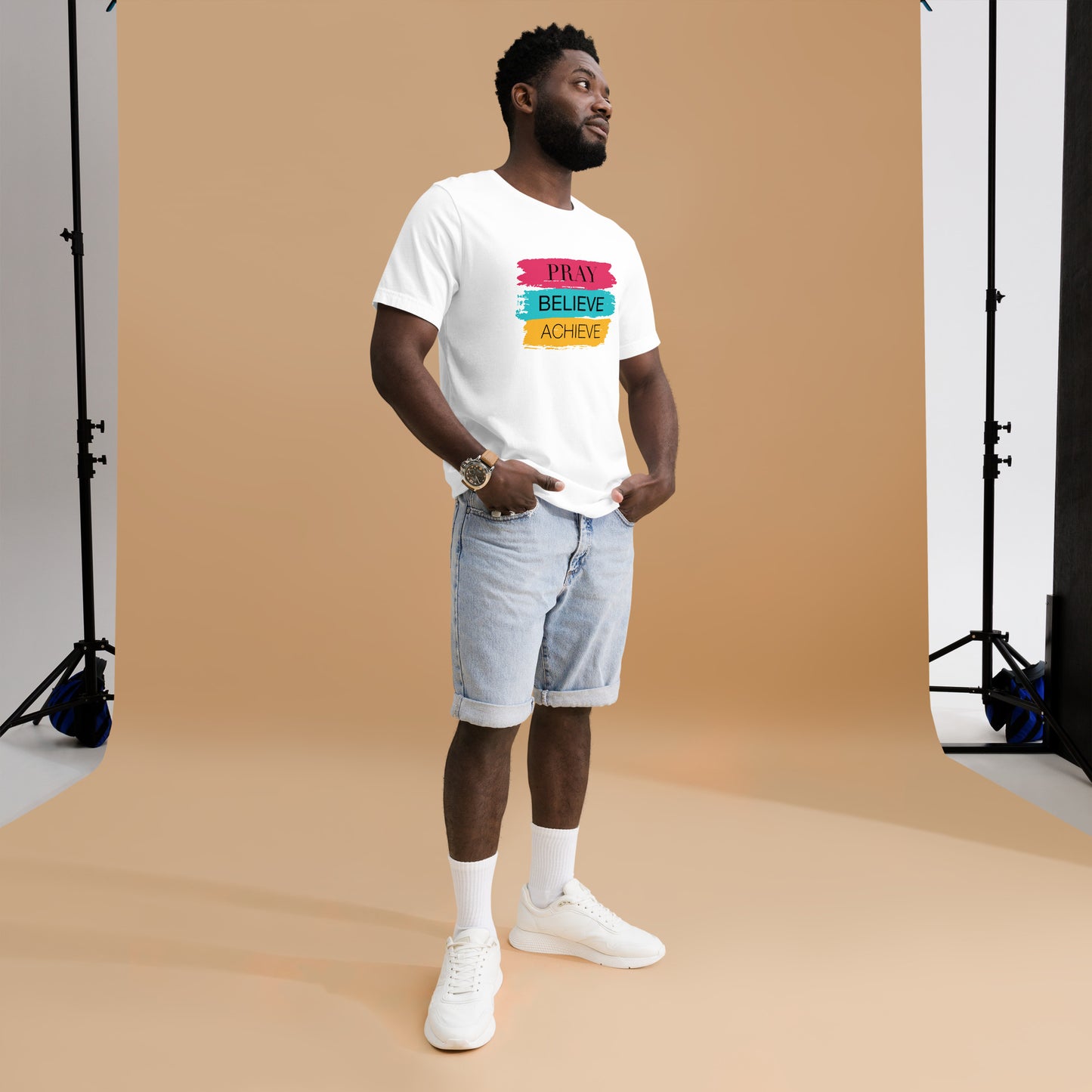 Inspire Me | Pray Believe Achieve | Unisex T-Shirt