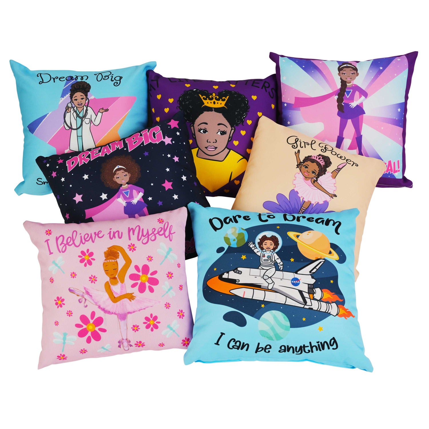 Girls Decorative Throw Pillows