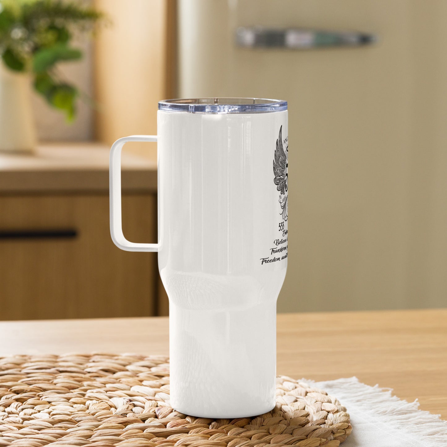 Angelic Collection/Angelic - Travel Mug/Angel Number 555 Message and Graphics