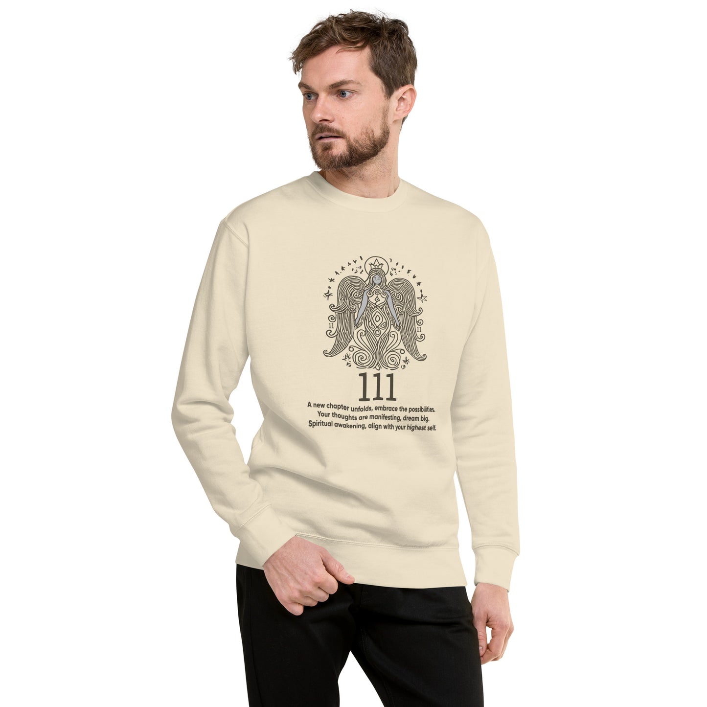 Angel Collection / Angelic - Unisex Sweatshirt / Angel Number 111 Message & Graphics