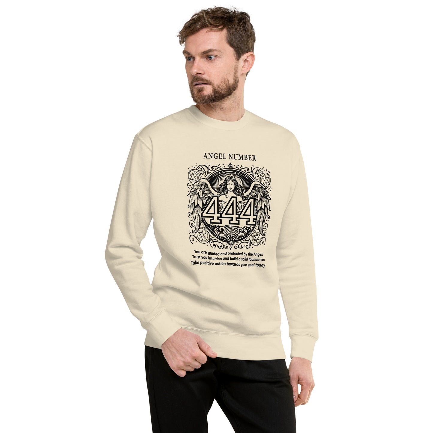 Angel Collection / Angelic - Unisex Sweatshirt / Angel Number 444 Message & Graphics