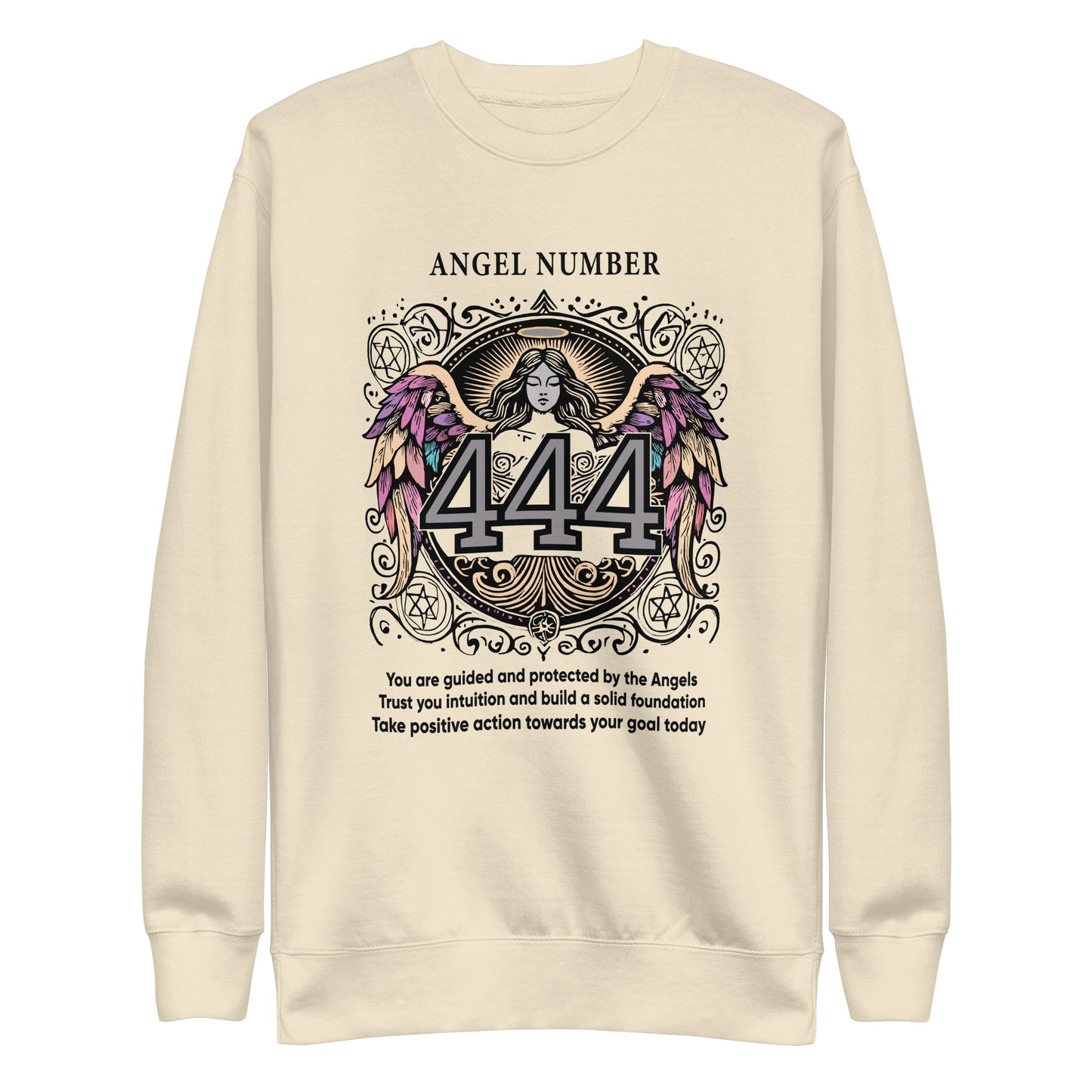 Angel Collection / Angelic - Unisex Sweatshirt / Angel Number 444 Message & Graphics