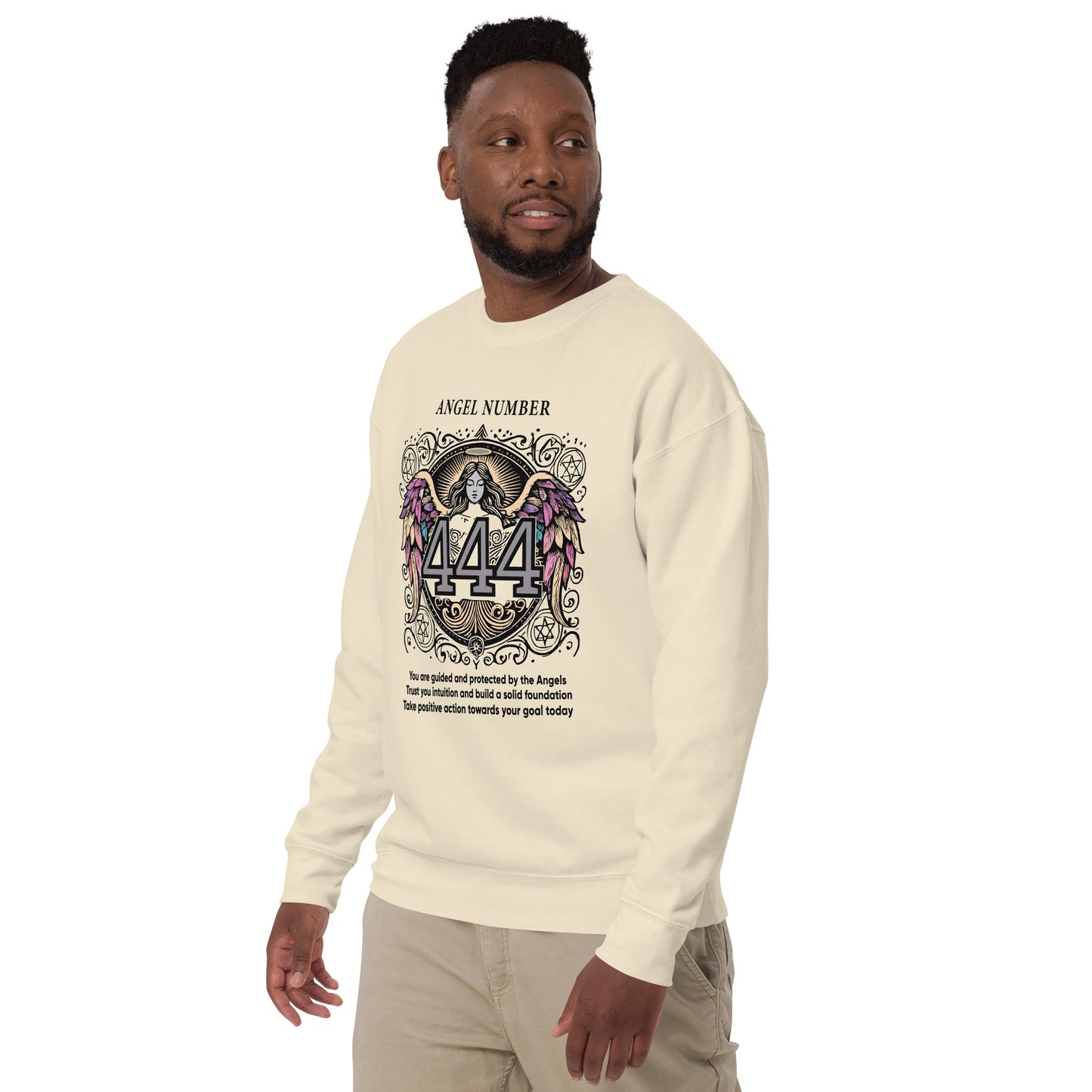 Angel Collection / Angelic - Unisex Sweatshirt / Angel Number 444 Message & Graphics