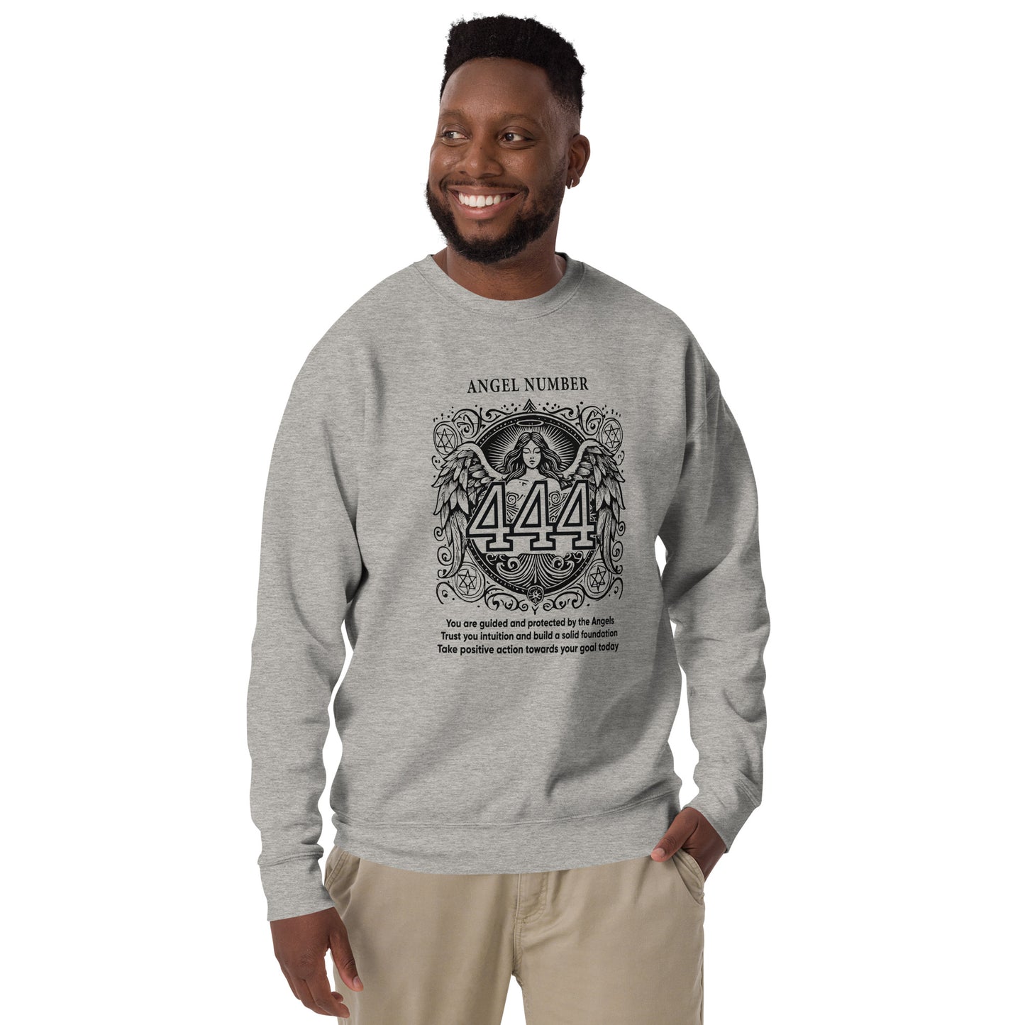 Angel Collection / Angelic - Unisex Sweatshirt / Angel Number 444 Message & Graphics