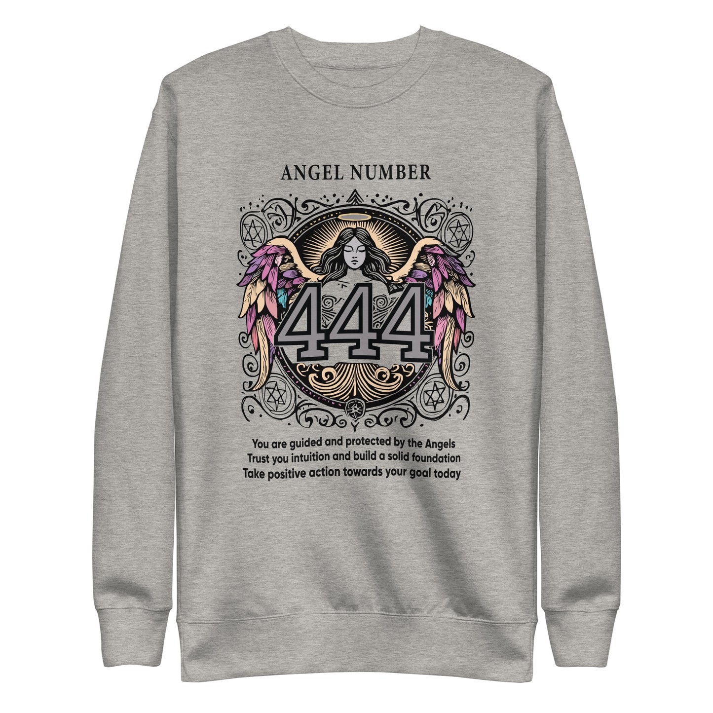 Angel Collection / Angelic - Unisex Sweatshirt / Angel Number 444 Message & Graphics