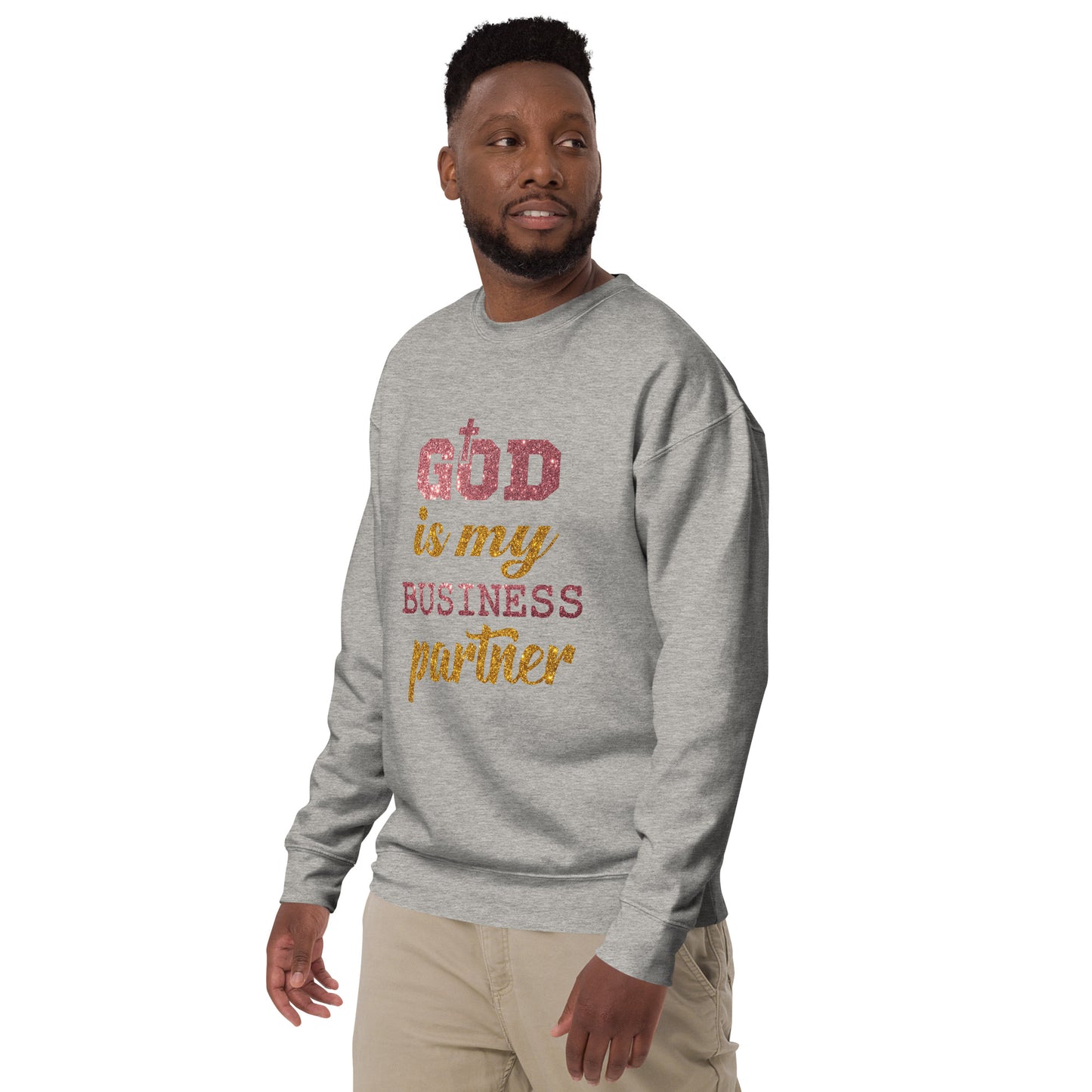 Inspire Me|God is My Business Partner|Unisex Premium Sweatshirt