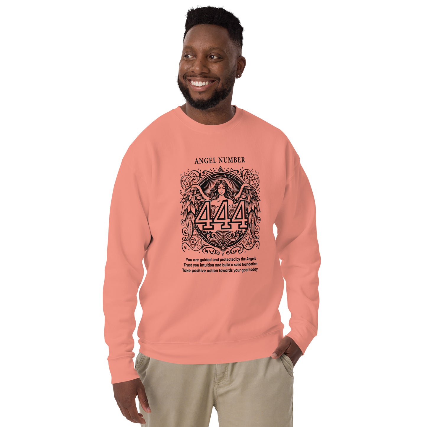 Angel Collection / Angelic - Unisex Sweatshirt / Angel Number 444 Message & Graphics