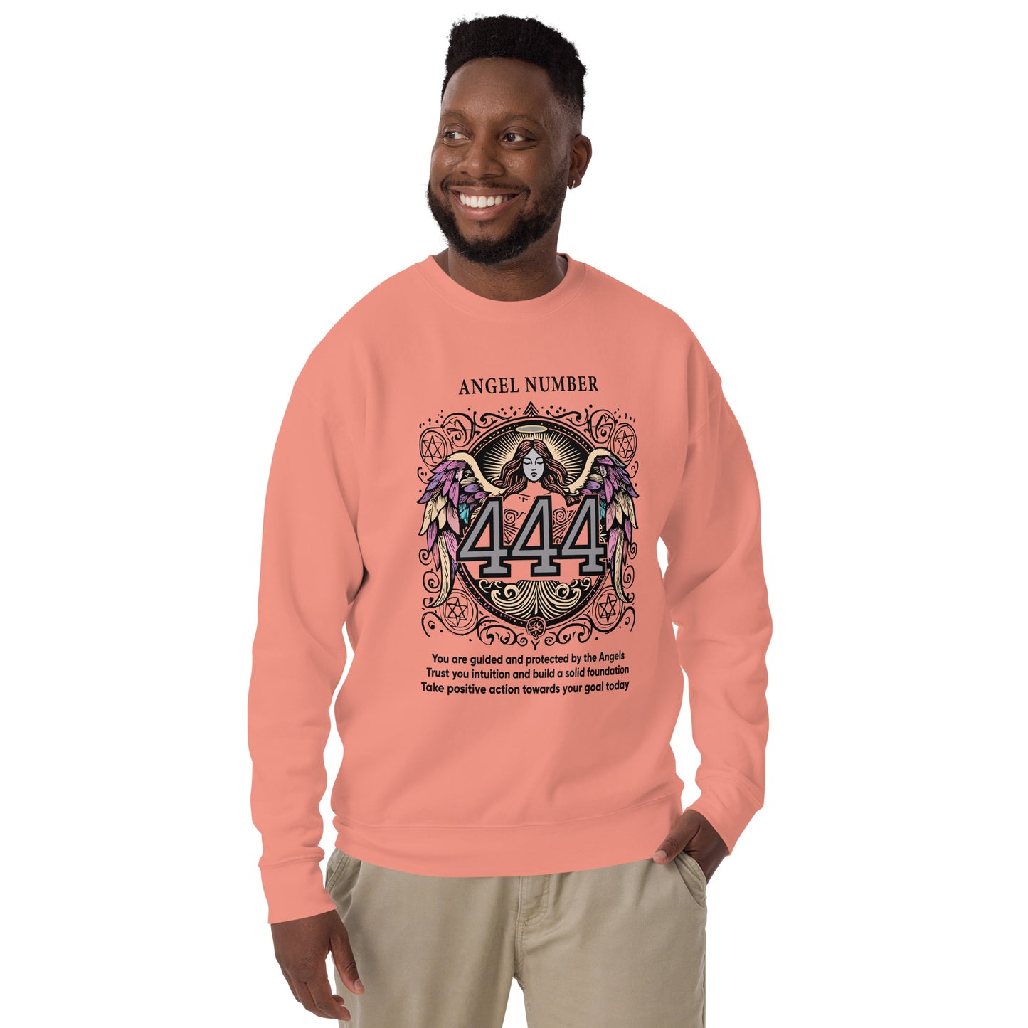 Angel Collection / Angelic - Unisex Sweatshirt / Angel Number 444 Message & Graphics