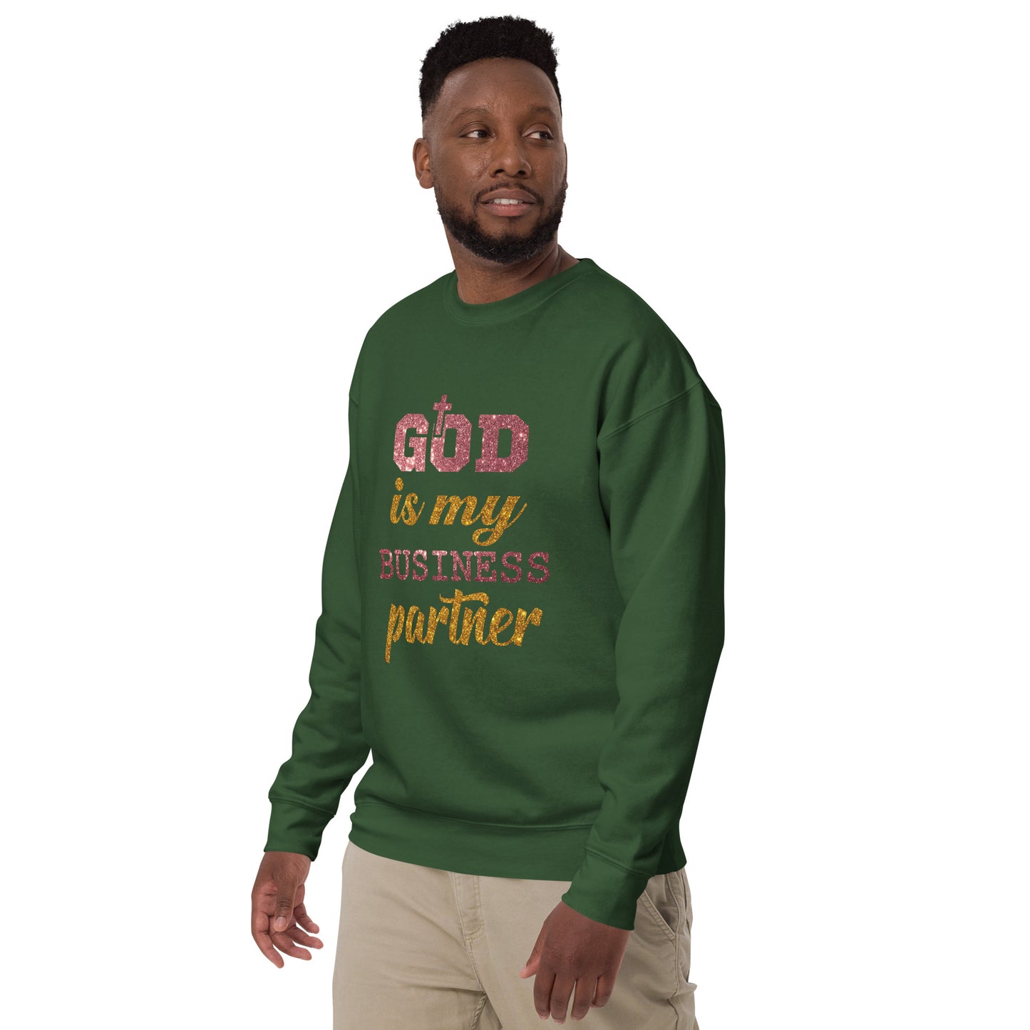 Inspire Me|God is My Business Partner|Unisex Premium Sweatshirt