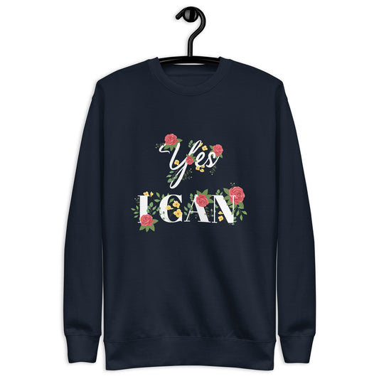 Inspire Me|Yes I Can|Unisex Premium Sweatshirt