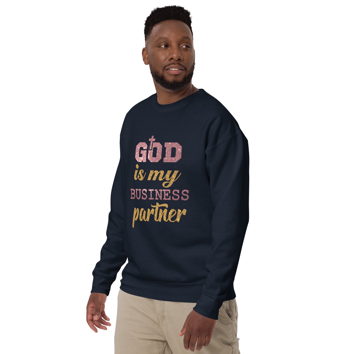 Inspire Me|God is My Business Partner|Unisex Premium Sweatshirt