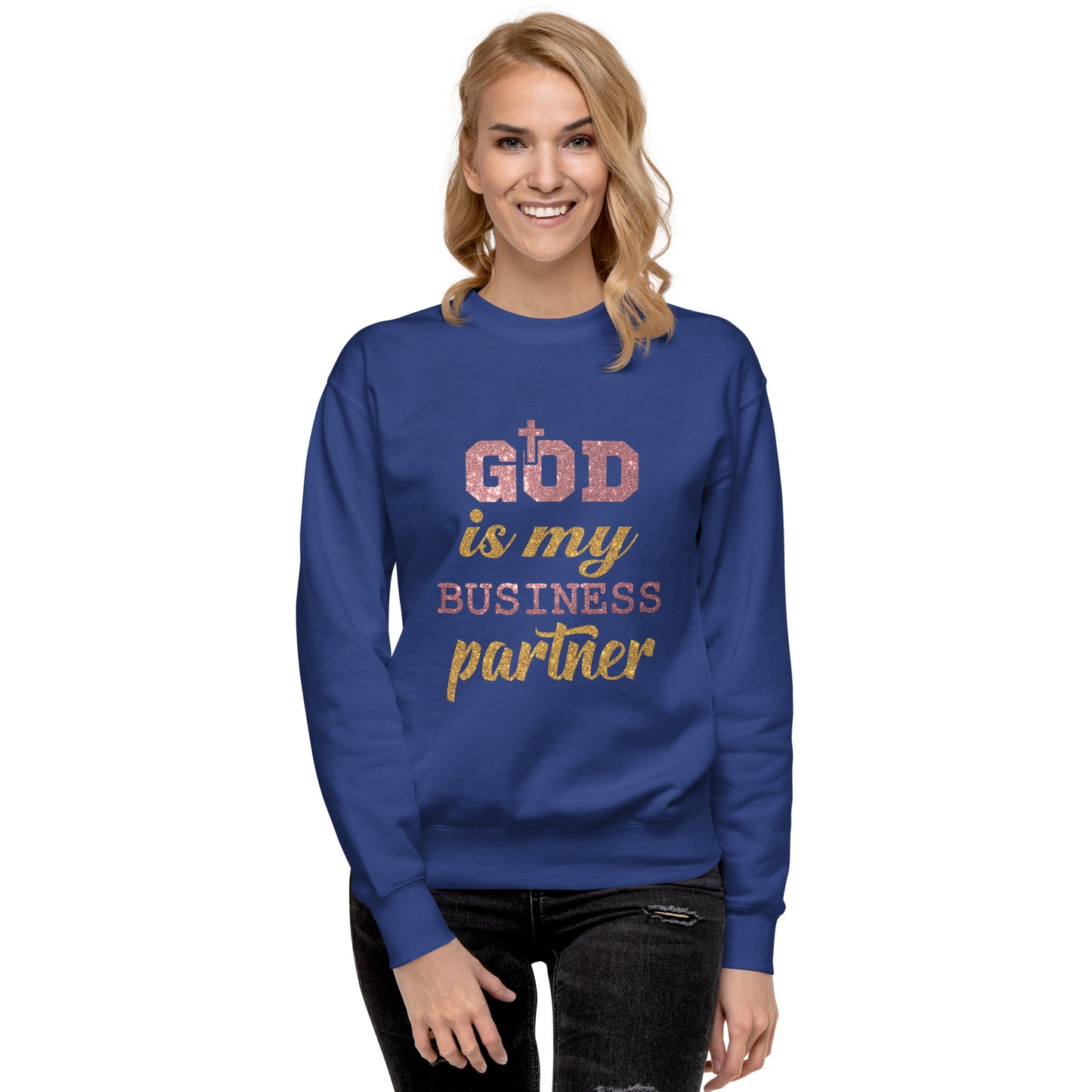 Inspire Me|God is My Business Partner|Unisex Premium Sweatshirt