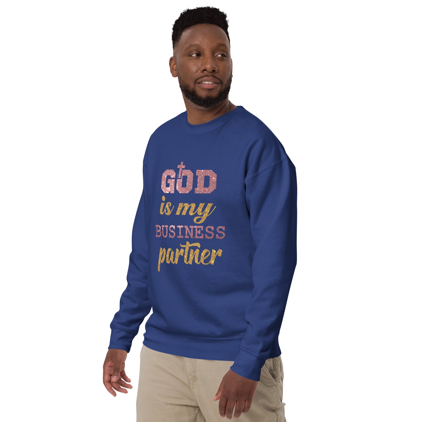 Inspire Me|God is My Business Partner|Unisex Premium Sweatshirt