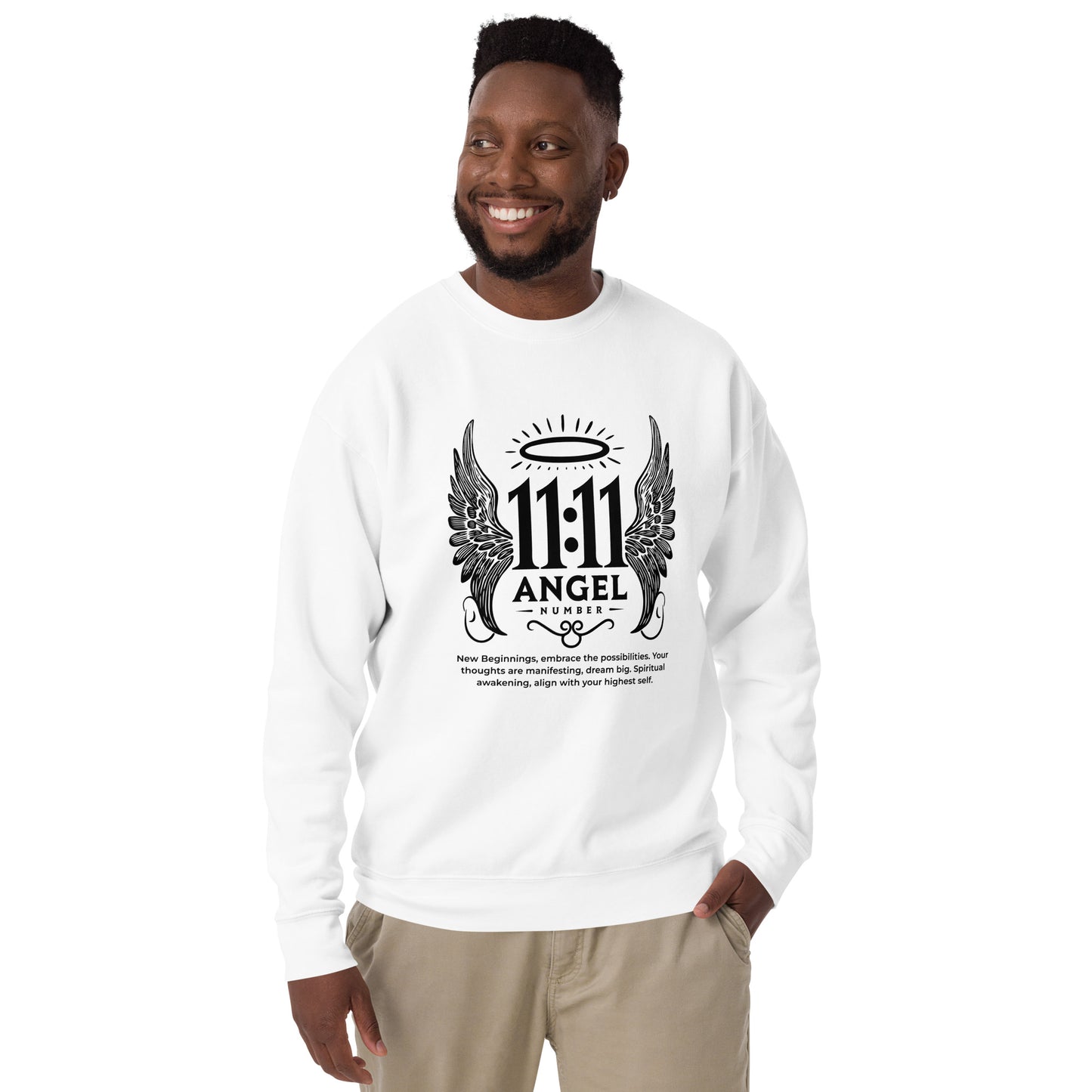 Angel Collection / Angelic - Unisex Sweatshirt / Angel Number 11:11 Message & Graphics