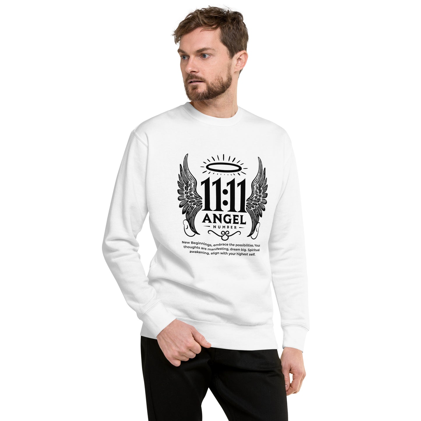 Angel Collection / Angelic - Unisex Sweatshirt / Angel Number 11:11 Message & Graphics