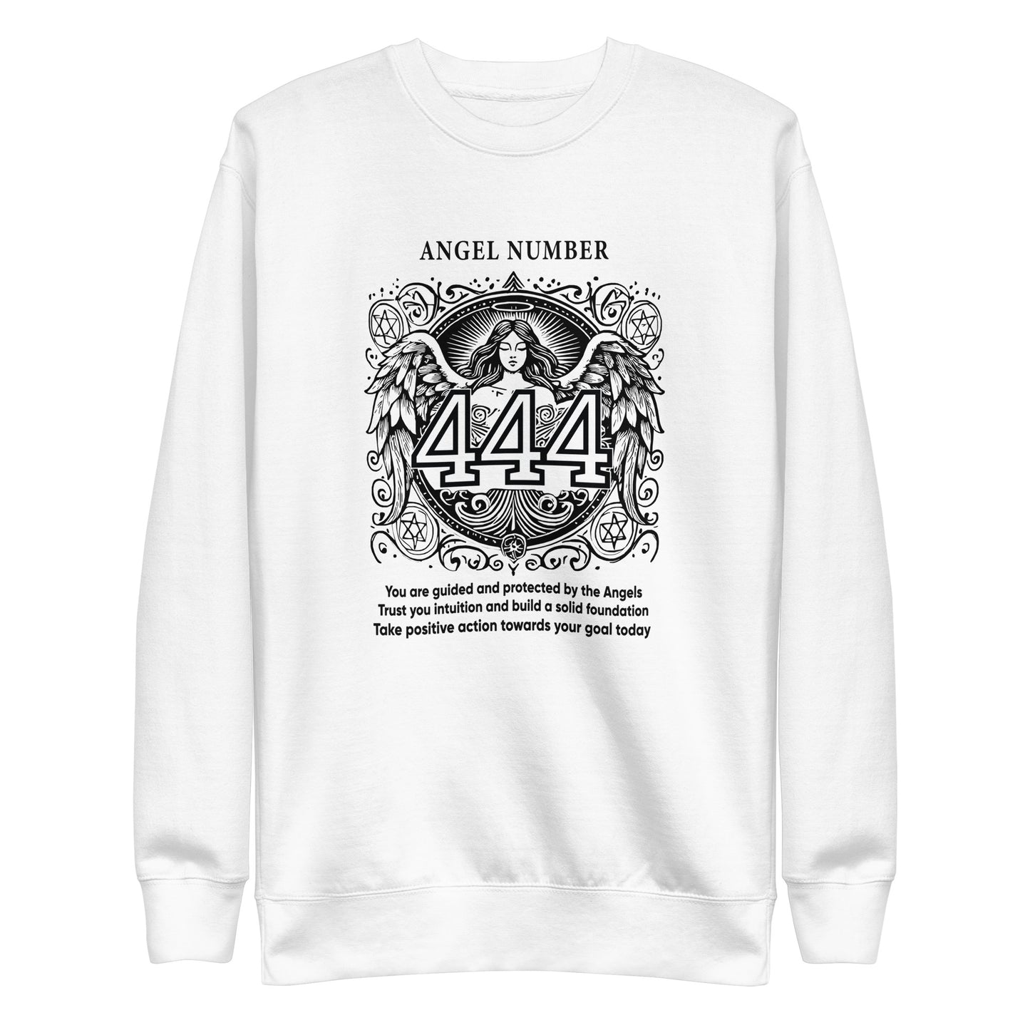 Angel Collection / Angelic - Unisex Sweatshirt / Angel Number 444 Message & Graphics