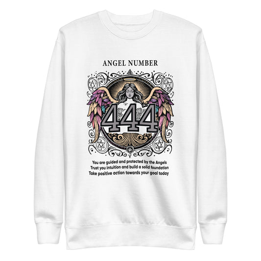 Angel Collection / Angelic - Unisex Sweatshirt / Angel Number 444 Message & Graphics