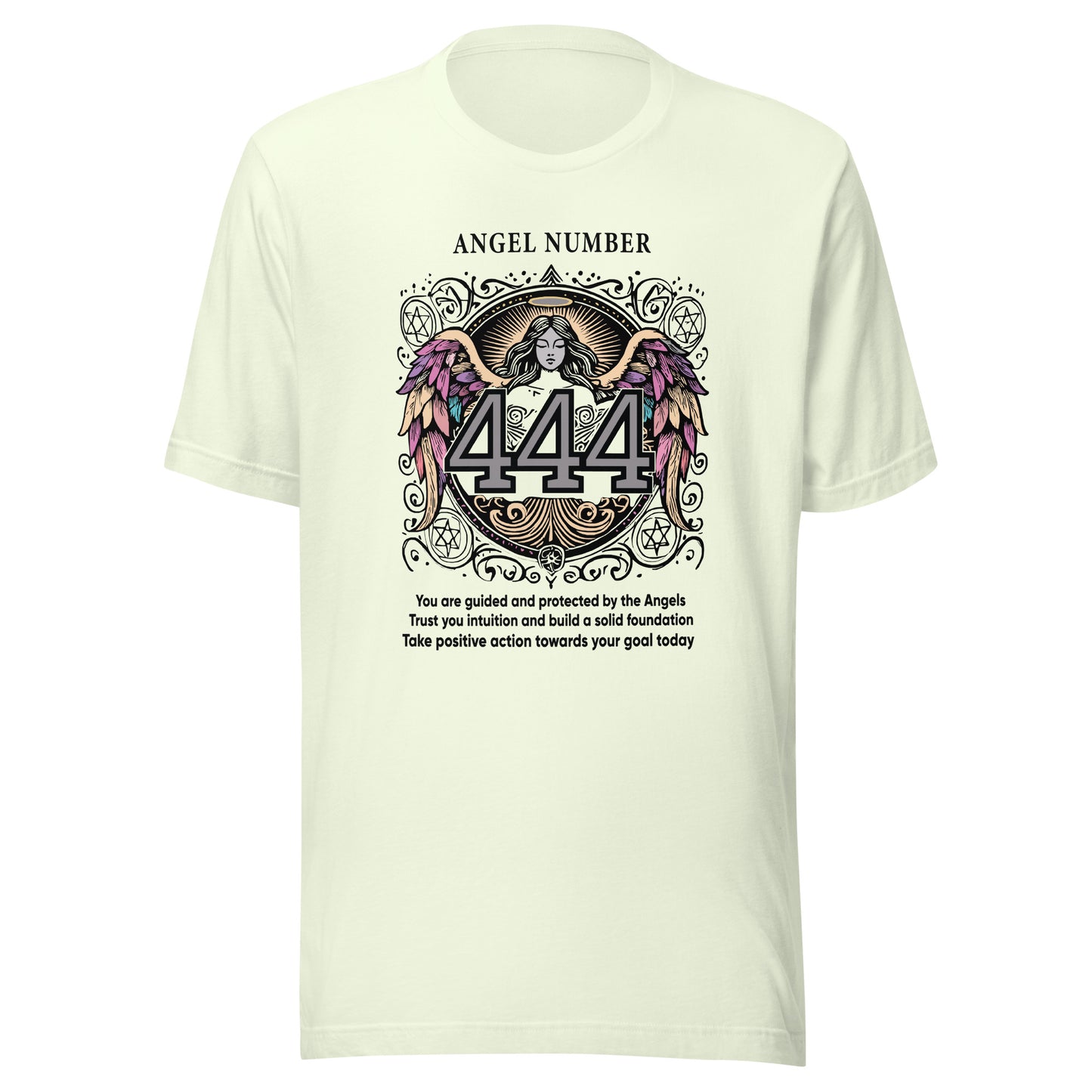 Angel Collection / Angelic - Unisex Tshirt / Angel Number 444 Message & Graphics