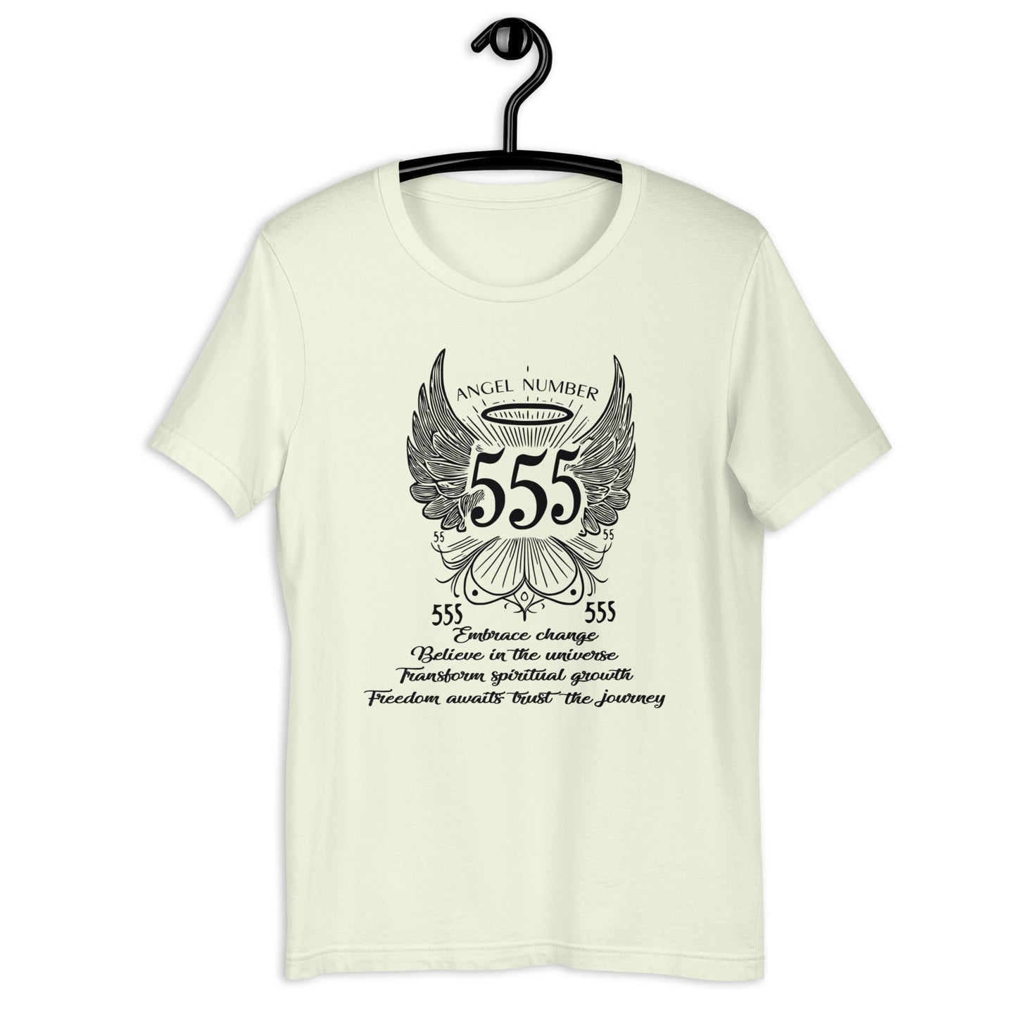 Angel Collection / Angelic - Unisex Tshirt / Angel Number 555 Message & Graphics