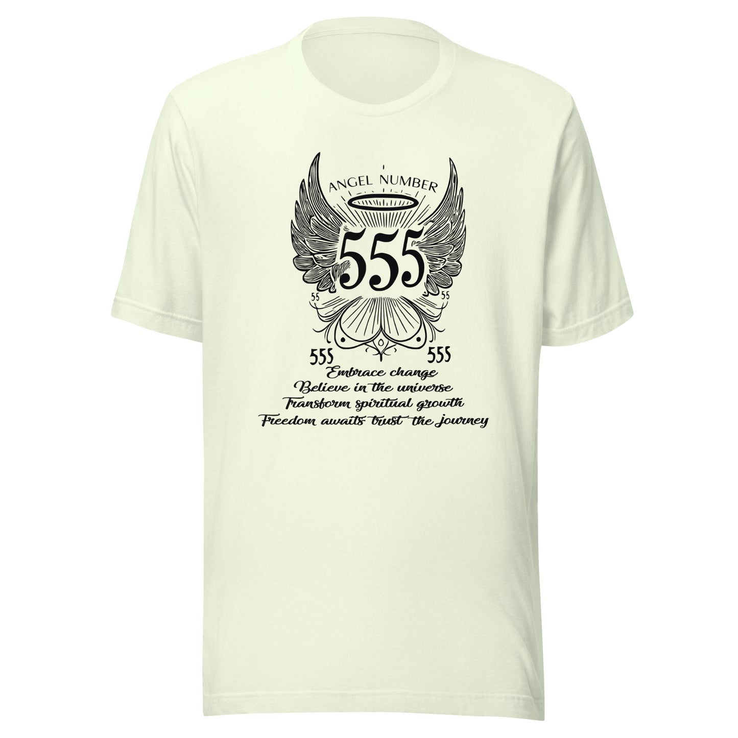 Angel Collection / Angelic - Unisex Tshirt / Angel Number 555 Message & Graphics