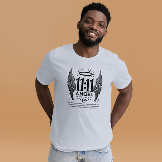 Angel Collection / Angelic - Unisex Tshirt / Angel Number 11:11 Message & Graphics