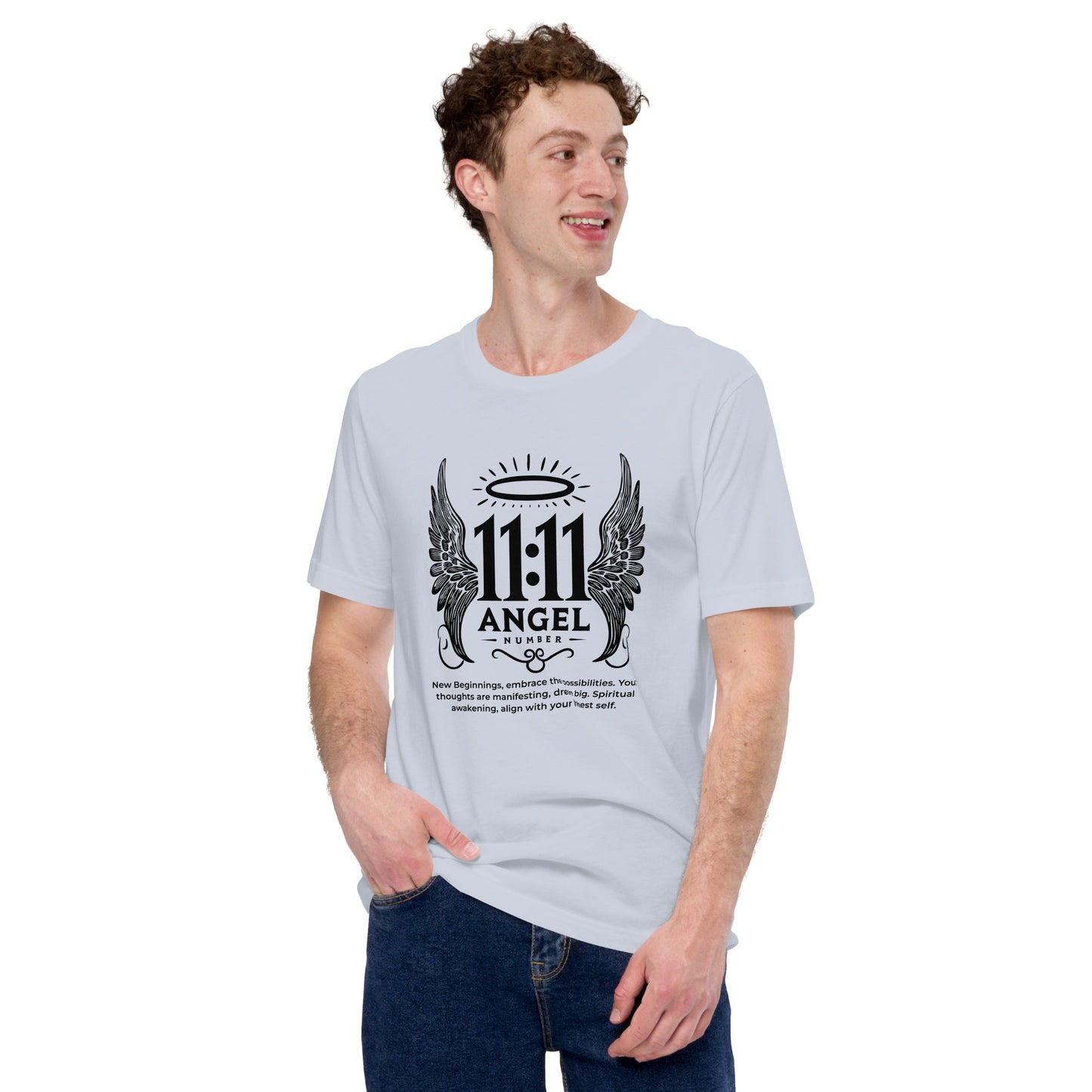 Angel Collection / Angelic - Unisex Tshirt / Angel Number 11:11 Message & Graphics