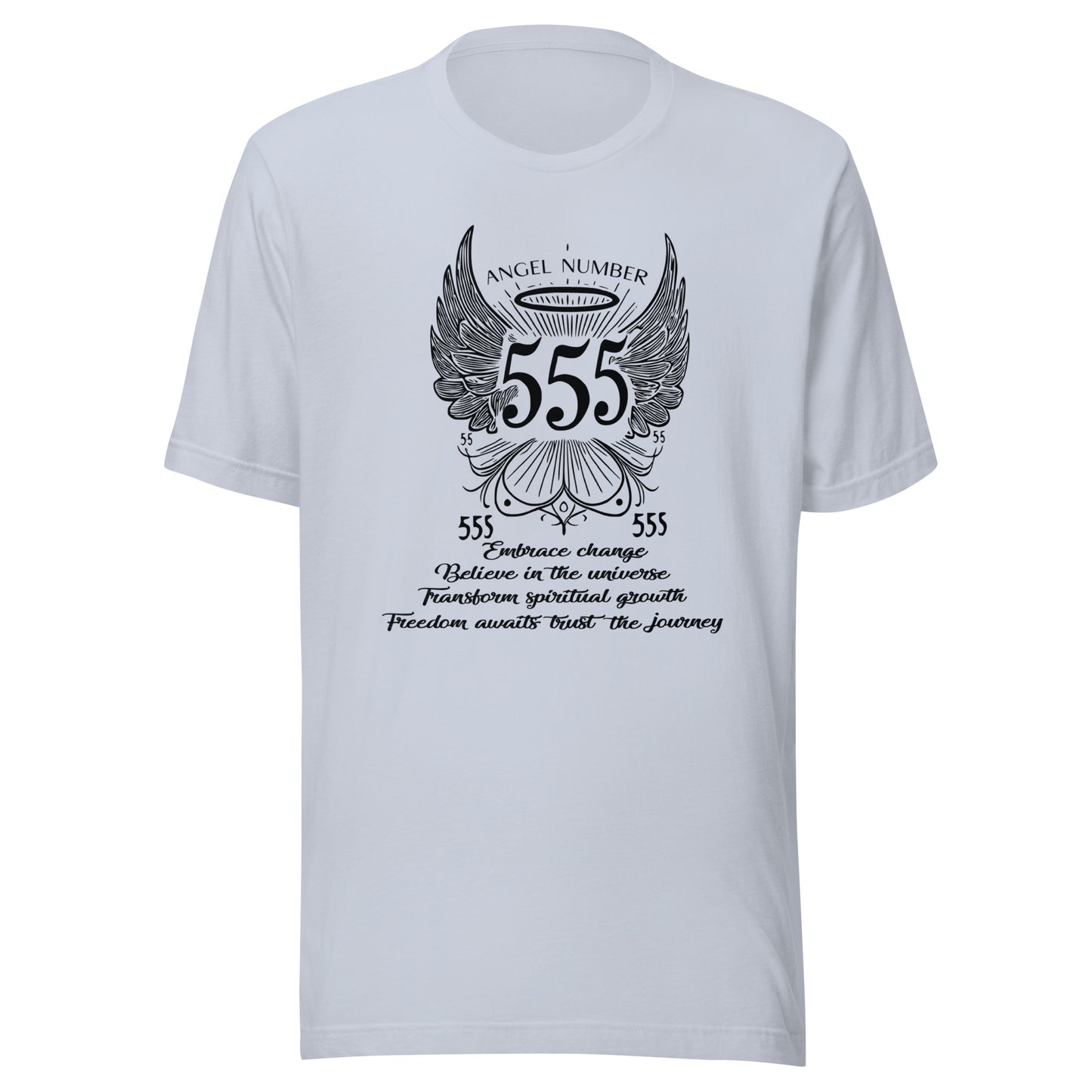 Angel Collection / Angelic - Unisex Tshirt / Angel Number 555 Message & Graphics