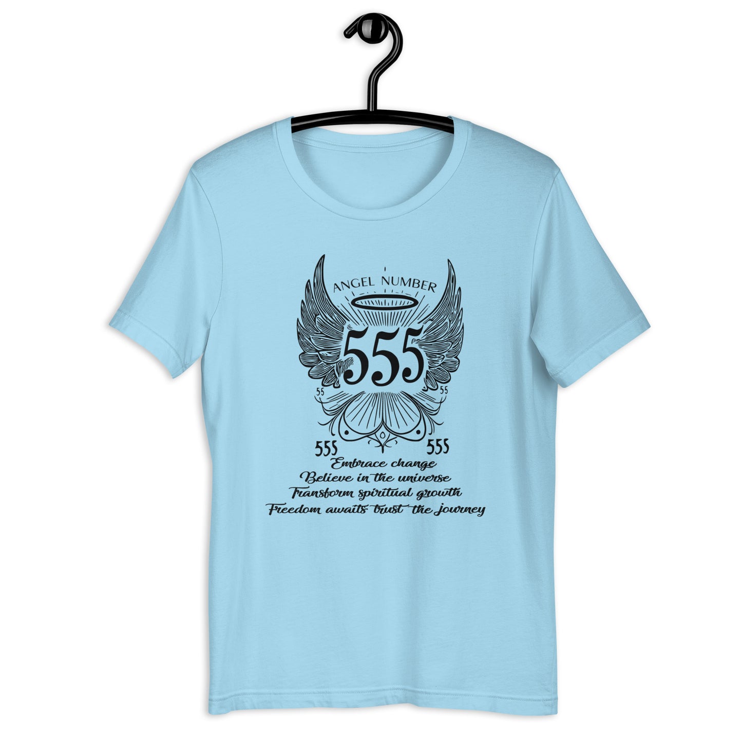 Angel Collection / Angelic - Unisex Tshirt / Angel Number 555 Message & Graphics