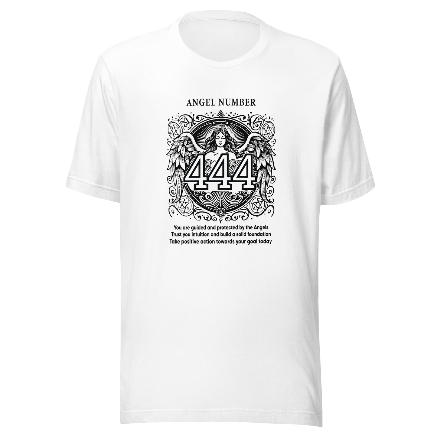 Angel Collection / Angelic - Unisex Tshirt / Angel Number 444 Message & Graphics