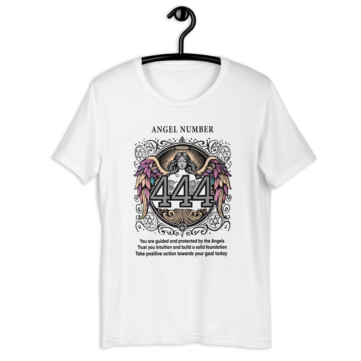 Angel Collection / Angelic - Unisex Tshirt / Angel Number 444 Message & Graphics