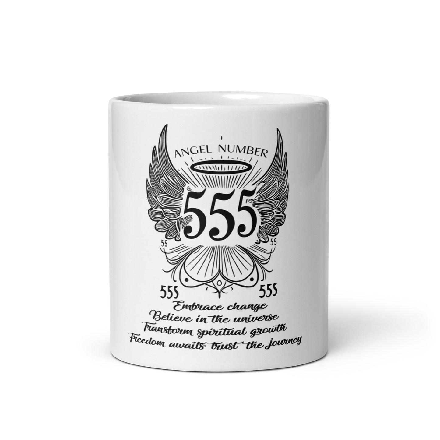 Angel Collection/Angelic - Coffee Cup/Angel Number 555 Message & Graphics