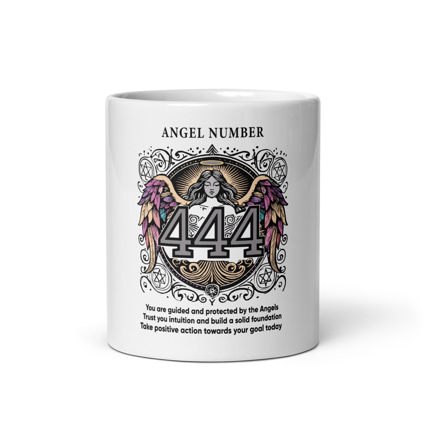 Angel Collection/Angelic - Coffee Cup/Angel Number 444 Message & Graphics