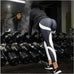 Mesh Pattern Print Leggings Fitness Leggings For Women Sporting Workout Leggins Jogging Elastic Slim Black White Pants
