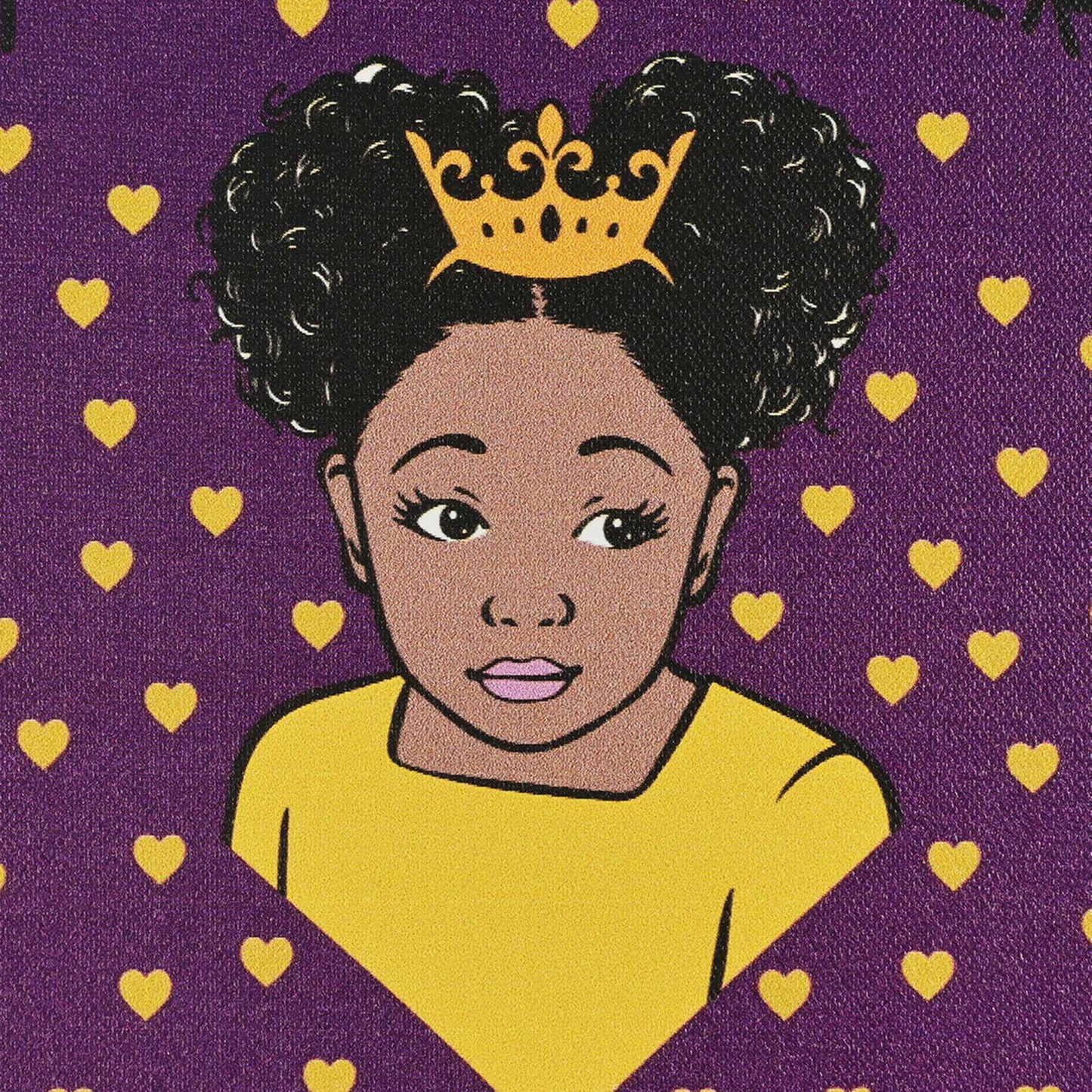 Girls Canvas Wall Art | Beautiful Me | Infinity | My Life Matters | Little Yellow Hearts