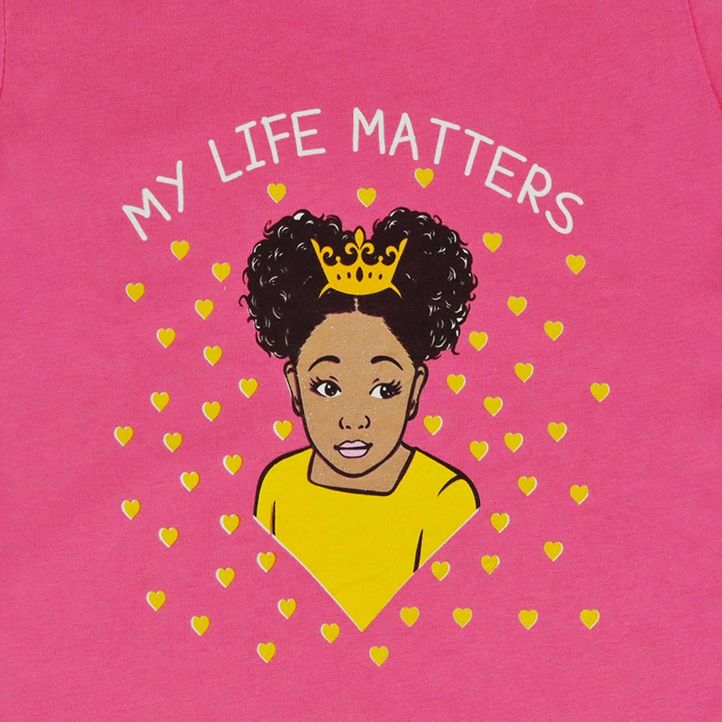 Shirts For Girls | Beautiful Me | Infinity | My Life Matters | Little Yellow Hearts