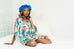 Bonnet: Atasi | Royal Blue Satin Bonnet | Linda Christen Designs