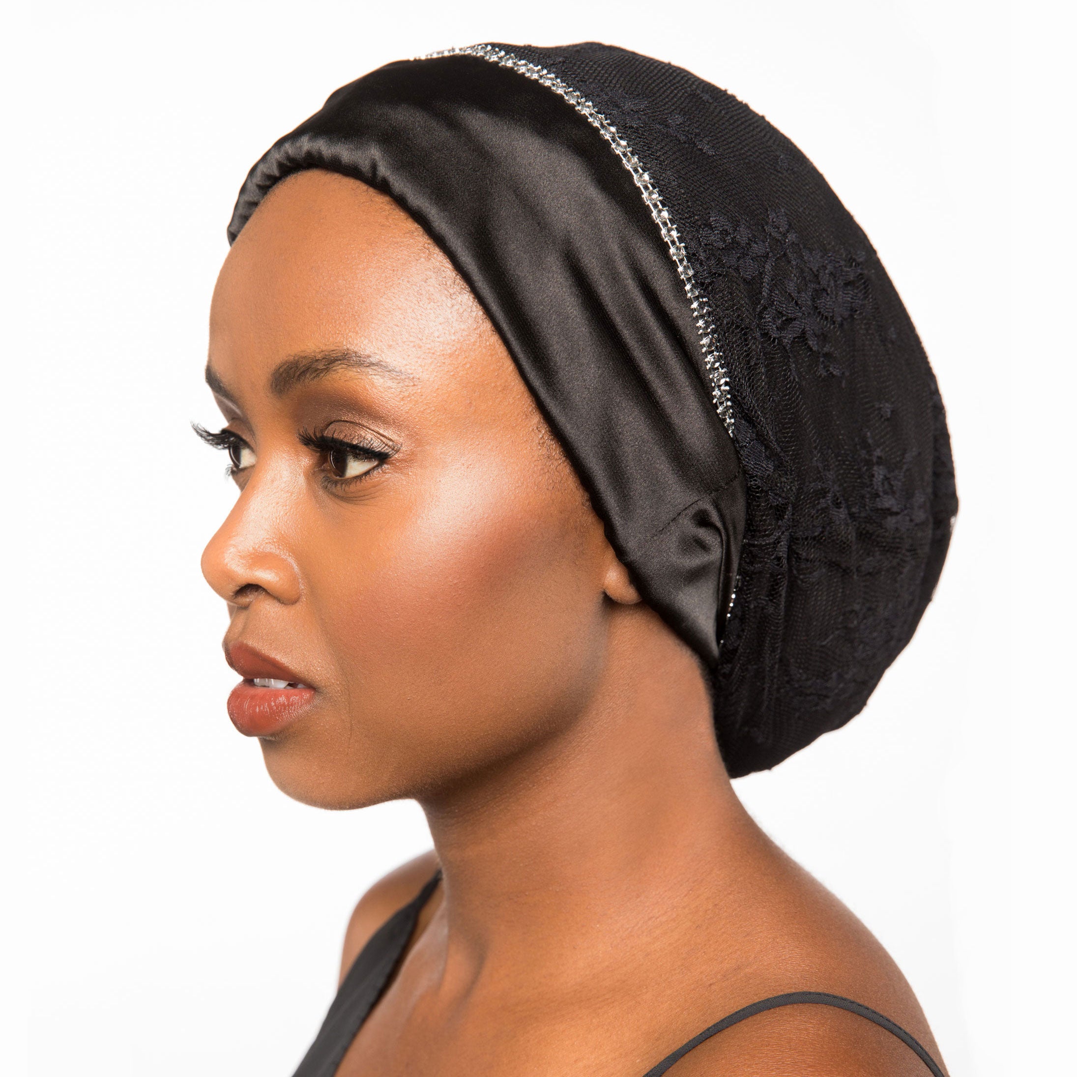 String Bonnet Satin Bonnet Head