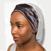 Silver Mesh Satin-Lined Bonnet with a Charcoal Band | Angel
