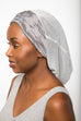 Silver Mesh Satin-Lined Bonnet with a Silver Gray Band | Angel
