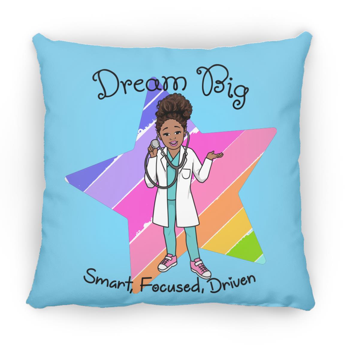 Dream Big Inspirational Throw Pillows for Kids, Colorful Nursery