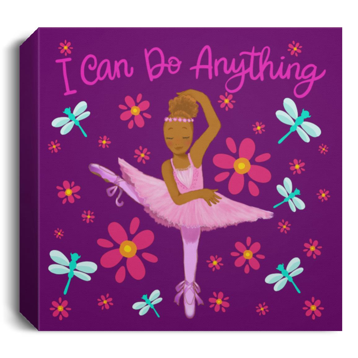 Girls Canvas Wall Art | Beautiful Me | Zara The Ballerina | I Can Do Anything