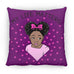 Girls Throw Pillows | Beautiful Me | Infinity | My Life Matters | Pink Bow | Little Pink Hearts