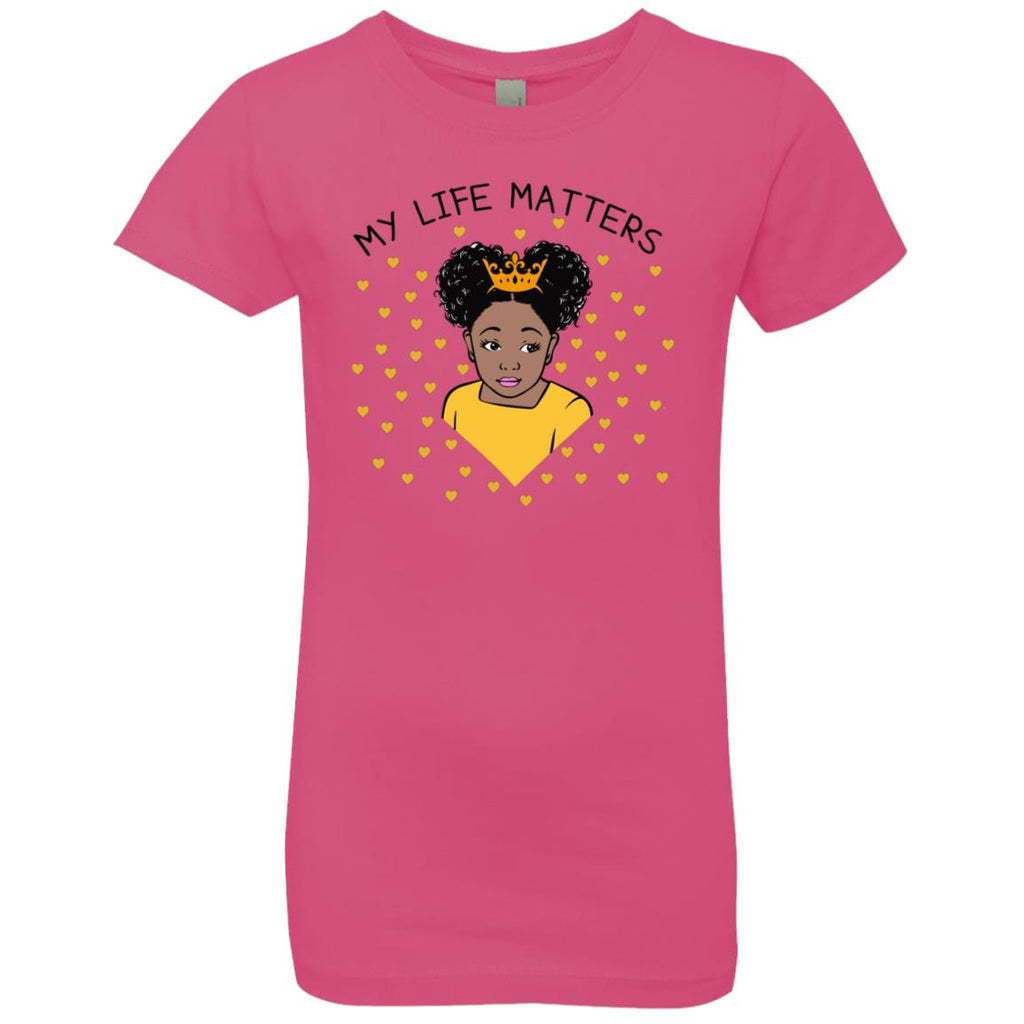 Shirts For Girls | Beautiful Me | Infinity | My Life Matters | Little Yellow Hearts