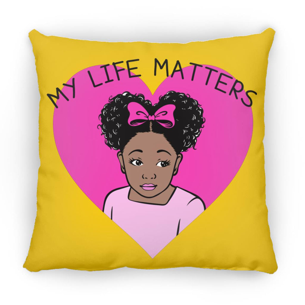 Girls Throw Pillows | Beautiful Me | Infinity | My Life Matters | Pink Bow | Big Pink Heart