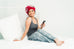 Satin-Lined Bonnet With Floral Pattern | Sophia