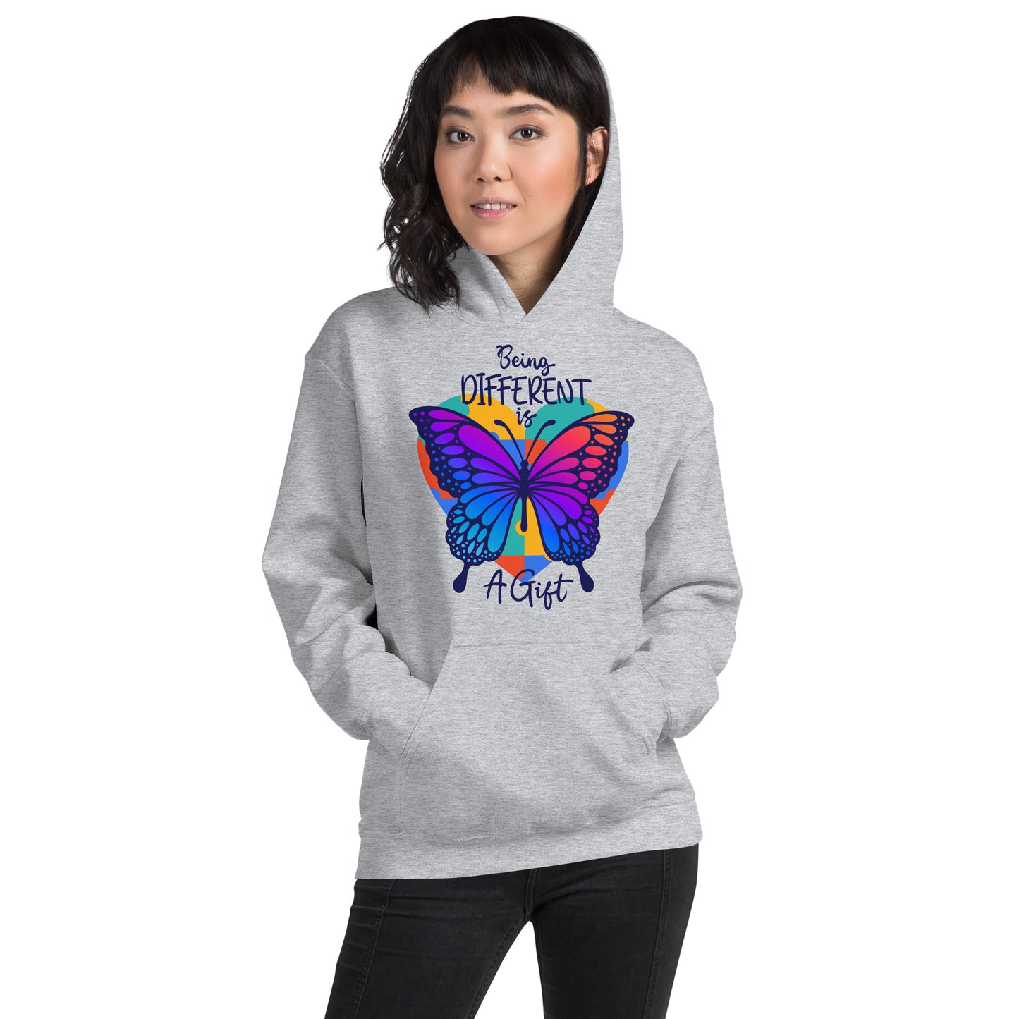 Inspire Me | Being Different is A Gift | Unisex Hoodie